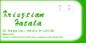 krisztian hatala business card